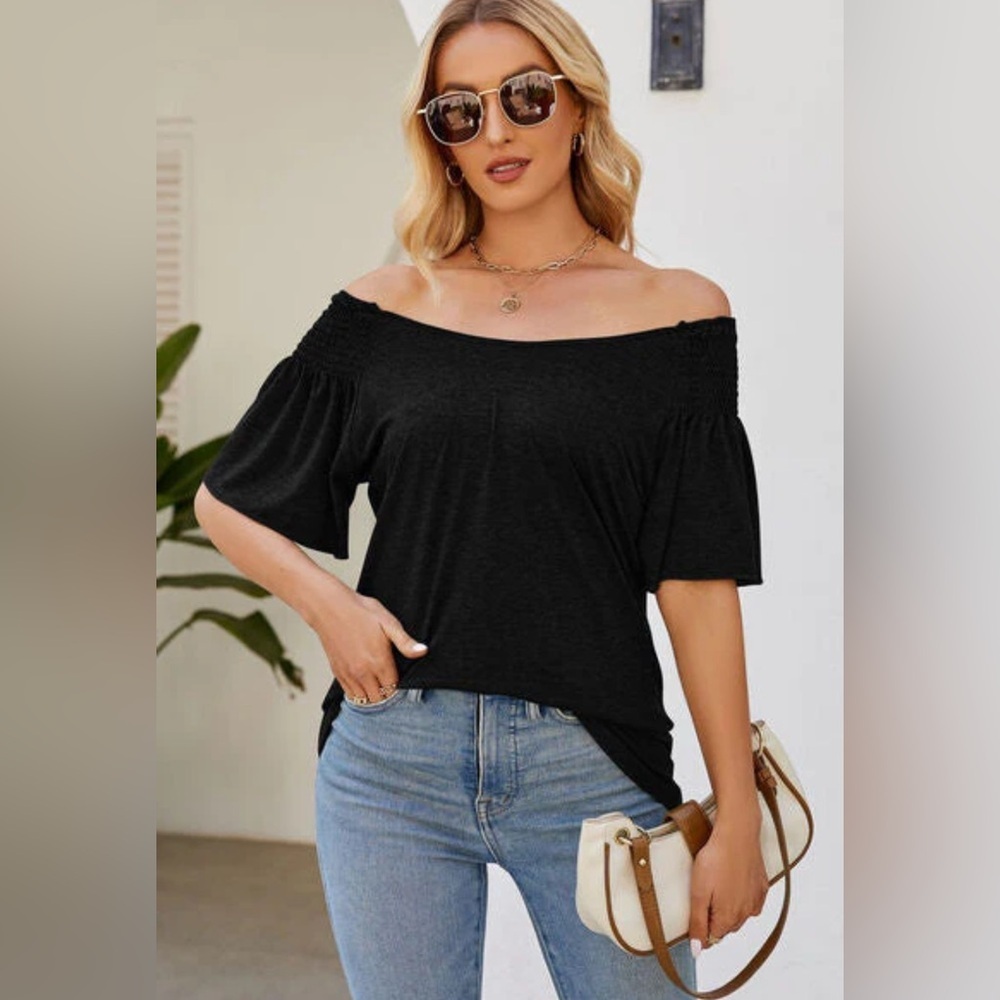 HEIMISH USA Black Asymmetrical Blouse